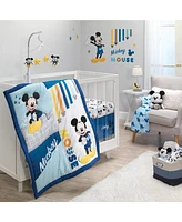 Lambs & Ivy Disney Baby Forever Mickey Mouse White Fitted Crib Sheet