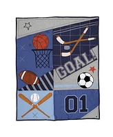 Lambs & Ivy Baby Sports 3-Piece Football/Basketball Baby Crib Bedding Set