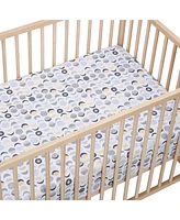 Bedtime Originals Celestial Moon/Stars 2-Pack Fitted Crib/Toddler Sheet Set