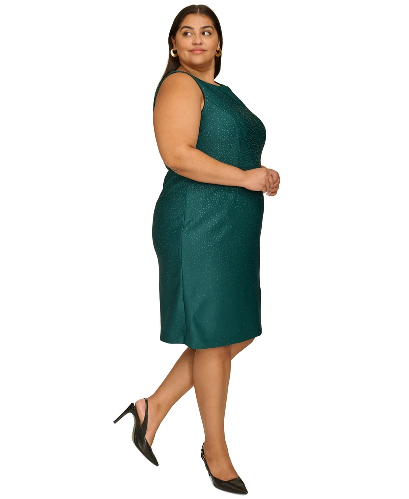 Calvin Klein Plus Embellished Sleeveless Dress