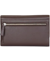 Mancini Women's Sonoma Rfid Secure Quad Fold Wallet