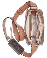 Calvin Klein Bella Adjustable Crossbody with Signature Zippered Pouch