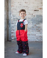 Marvel Boys Avengers Spider-Man Zip Up Winter Snow Bib Ski Pants to