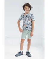 Jurassic World Toddler Boys Park Blue T-Shirt and Shorts Outfit Set to