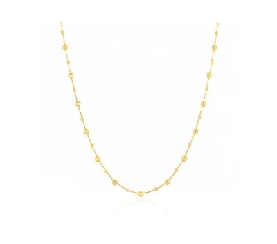 The Lovery Gold Bead Station Chain Necklace