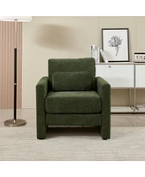 Streamdale Furniture Modern Chenille Accent Chair for Living, Bedroom, Office