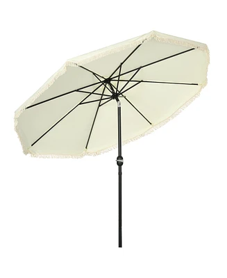 Streamdale Furniture 9' Ruffled Patio Umbrella with Tilt and Crank