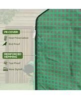 Streamdale Furniture Greenhouse Replacement Cover with Roll-Up Door and Mesh Windows