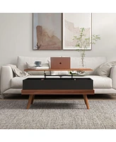 Streamdale Furniture Lift Top Coffee Table with Hidden Compartments