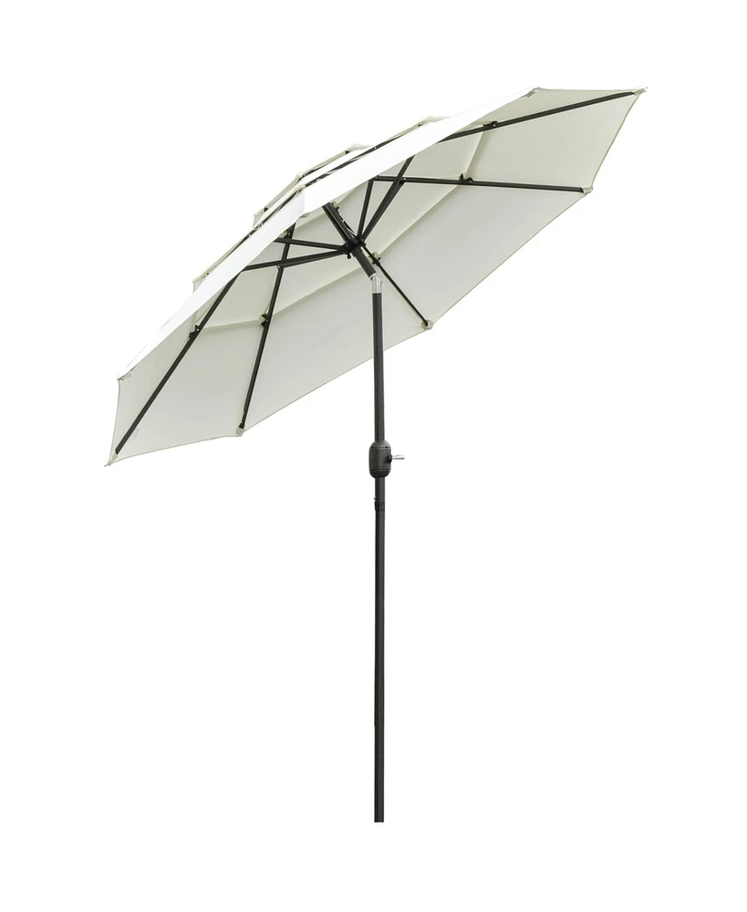 Streamdale Furniture 3-Tier Patio Umbrella with Crank and Tilt