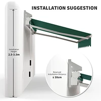 8' x 7' Retractable Patio Awning