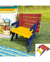 Simplie Fun Kid'S Multi-functional Arm Chair,Table+ 2 Benches (All-in-one)