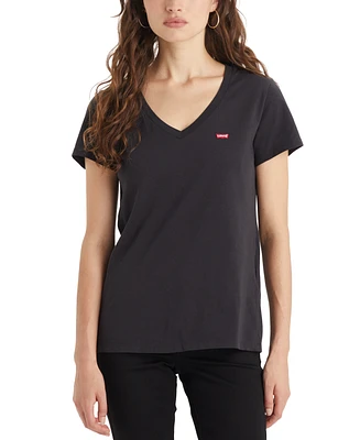 Levi's Women's Perfect Cotton V-Neck Short-Sleeve T-Shirt