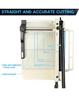 Yescom Paper Cutter Trimmer Industrial Guillotine 12" Cut Length Stack Heavy Duty