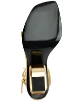 Donna Karan New York Women's Sculptural Logo Heel Sandals