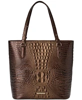 Brahmin Ezra Melbourne Embossed Large Leather Tote