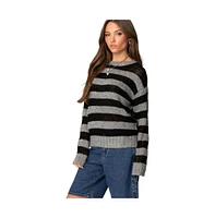 Edikted Women's Light Knit Striped Sweater