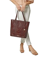 Brahmin Ezra Kairos Embossed Leather Tote Bag