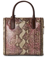 Brahmin Caroline Melbourne Embossed Leather Satchel