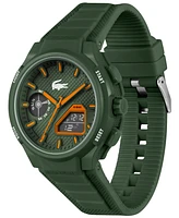 Lacoste Men's LC33 Khaki Silicone Strap Watch 45mm