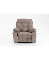 Simplie Fun Electric Lift Sofa with Massage, Tilt, and Cup Holders