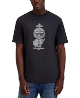 Karl Lagerfeld Paris Men's Logo & Armor Graphic T-Shirt