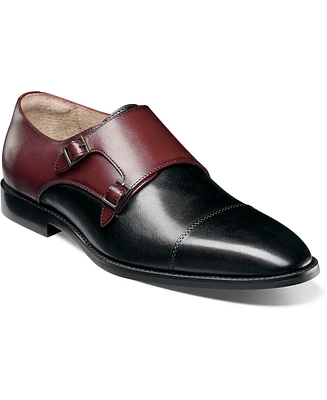 Stacy Adams Men's Raythorne Cap Toe Double Monk Strap Shoes