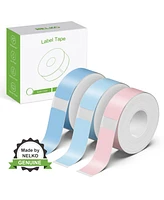 Nelko Genuine P21 Label Maker Tape, Adapted Label Print Paper, 14x40mm (0.55"x1.57"), Standard Laminated Labeling Replacement, Multipurpose of P21, 18