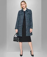 Karl Lagerfeld Paris Women's Tweed Topper Jacket