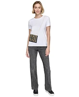 Karl Lagerfeld Paris Women's Cross-Body T-Shirt