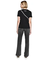 Karl Lagerfeld Paris Women's Cross-Body T-Shirt