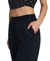 Rvca Juniors' Hudson Elasticized-Waist Wide-Leg Pants