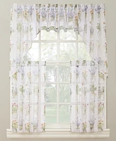 No. 918 Evesgarden Semi-Sheer Rod Pocket Kitchen Curtain Swag Pair