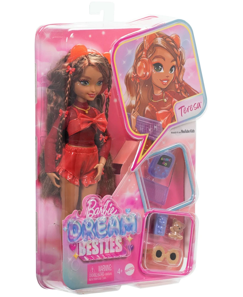 Barbie Dream Besties Teresa Fashion Doll with Video Game Themed Accessories - Multi