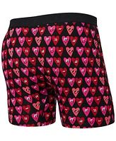 Saxx Men's Ultra Super Soft Relaxed-Fit Moisture-Wicking Printed Boxer Briefs