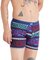 Saxx Men's Daytripper Moisture-Wicking Holiday Printed Boxer Briefs