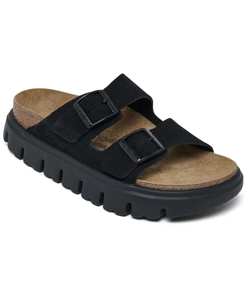 Papillio by Birkenstock Women's Arizona Chunky Suede Leather Platform Sandals from Finish Line