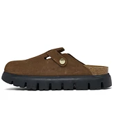 Birkenstock Women's Boston Chunky Suede Leather Platform Sandals from Finish Line