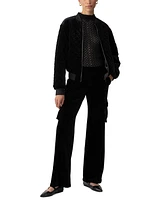 Sanctuary Women's Mona Quilted Velvet Bomber Jacket