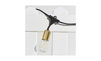Brightech Glow 48ft Heavy Duty Weatherproof Led Outdoor Plug-In String Lights with Brass Hardware