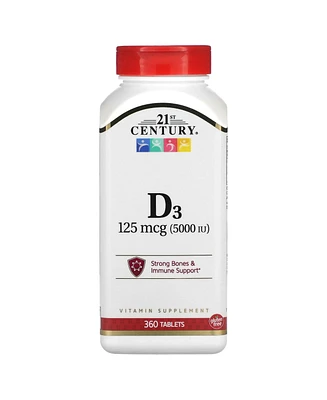 21st Century Vitamin D3 125 mcg (5 000 Iu)