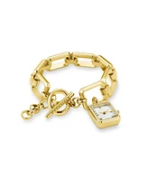 Rosefield Studio Women's Gold Tone Stainless Steel Bracelet Watch 18.5mm