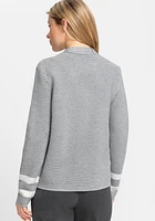 Olsen Women's Long Sleeve Ribbed Knit Cardigan