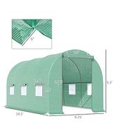 6' x 7' Walk-In Greenhouse for Plant Growing
