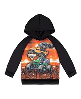 Monster Jam Toddler Boys Maximum Destruction El Toro Loco Grave Digger Fleece Pullover Hoodie to