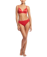 Lauren Ralph Women's Monogram Mesh Jacquard Bikini Brief Underwear 4L0048