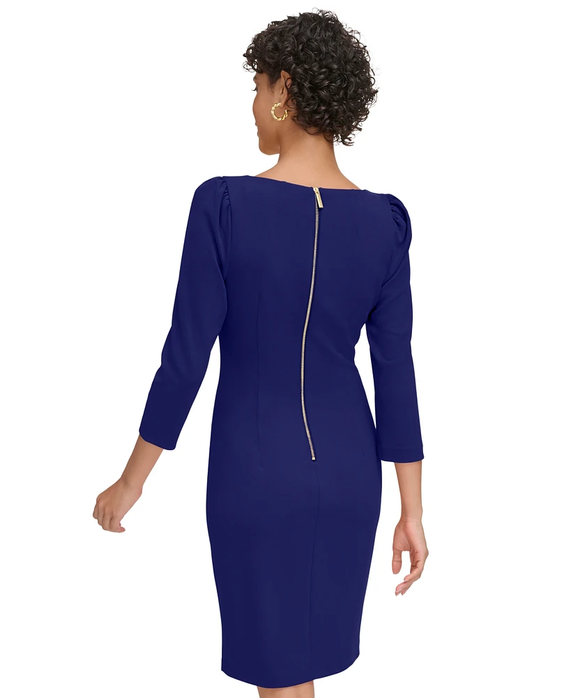 Calvin Klein Women's 3/4-Sleeve Sheath Dress