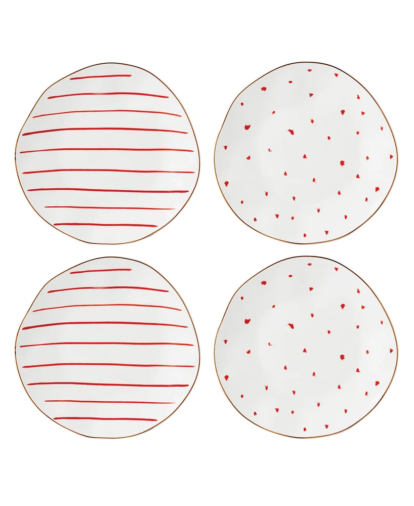 Lenox Garnet Bay Dessert Plates, Set of 4