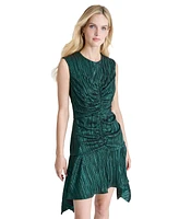 Dkny Women's Center-Ruched Asymmetric-Hem Dress