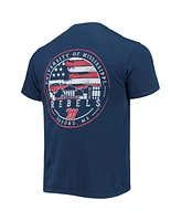 Image One Men's Navy Ole Miss Rebels Campus Americana T-Shirt